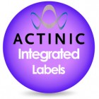 Actinic integrated labels