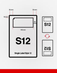 S12 single integrated labels dimensions