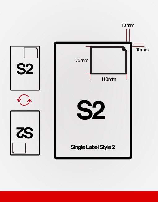 S2 single integrated labels