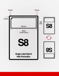 S8 single integrated labels