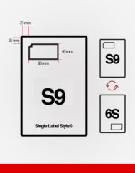S9 Single integrated labels