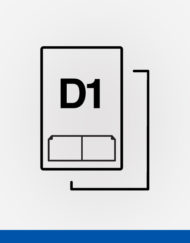 D1 Double integrated labels