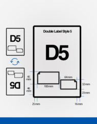 D5 Double integrated labels dimension