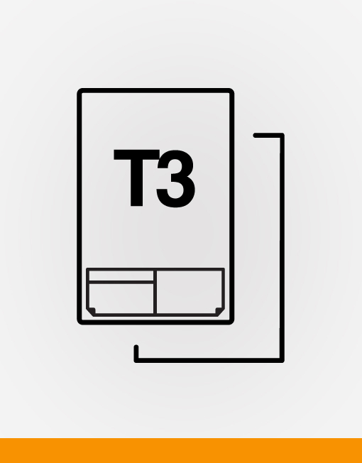 T3 Triple integrated labels