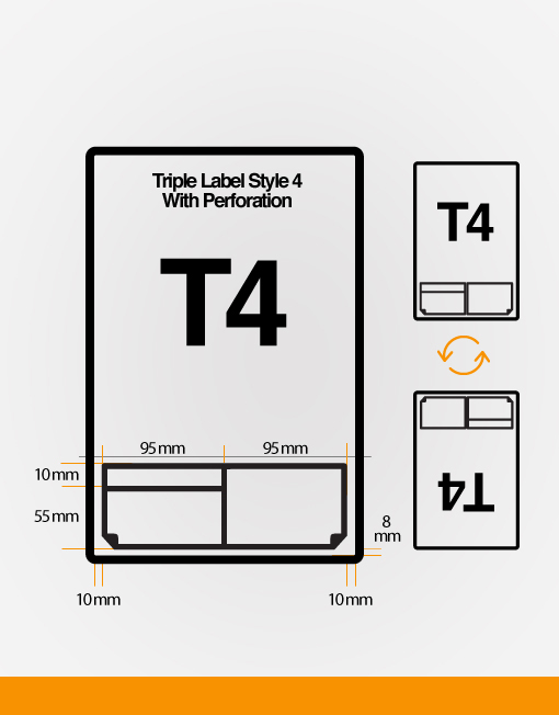 T4 Triple integrated labels dimension