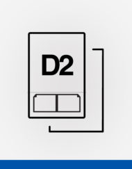 D2 double integrated labels