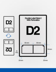 D2 double integrated labels dimension