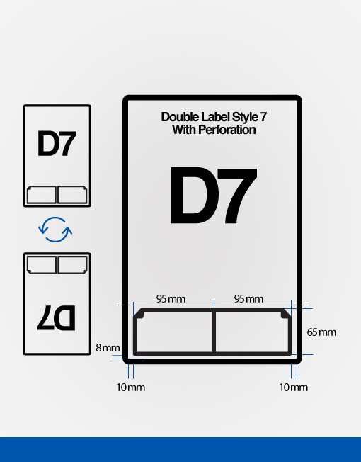 D7 double integrated labels dimension