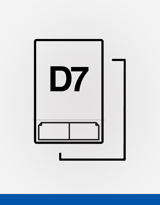 D7 double integrated labels