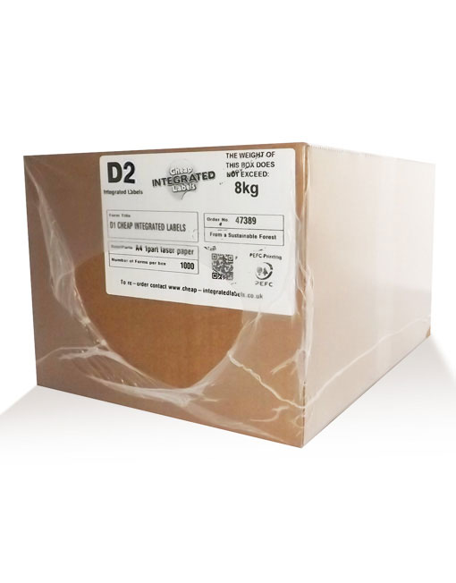 D2 DOUBLE INTEGRATED LABELS BOX