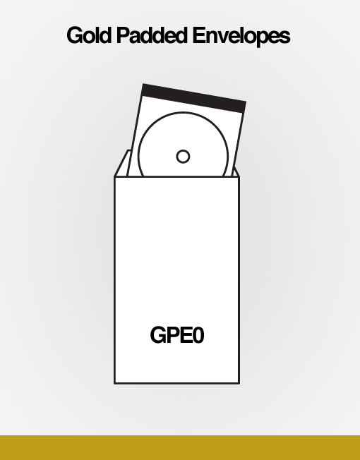 GPE0 Gold padded envelope