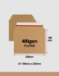 A1 Cardboard Envelope 180mm x 235mm 400gsm fluted