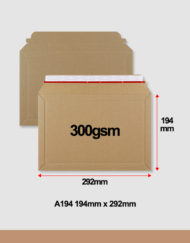 A194 Cardboard Envelope 194mm x 292mm 300gsm