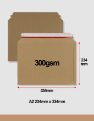 A2 Cardboard Envelope 234mm x 334mm 300gsm