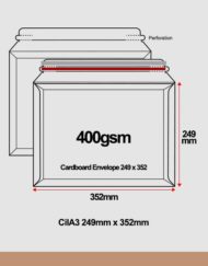 A3 cardboard Envelope 249 x 352 400gsm